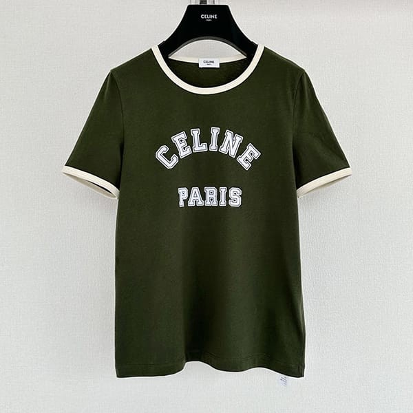 セリーヌ tシャツ 激安 PARIS 70S クラシックフィット Tシャツ コピー Cec51959